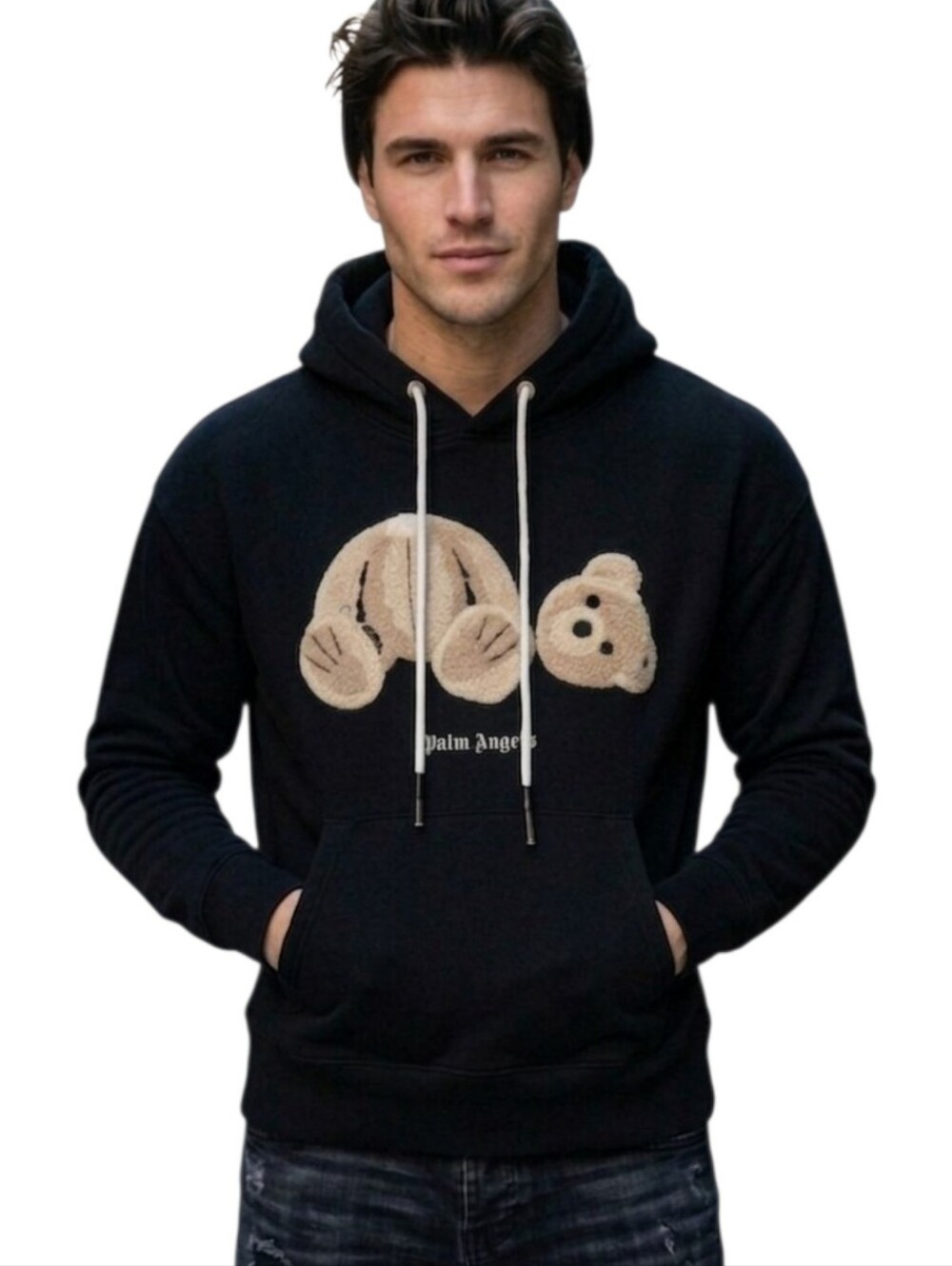 PALM ANGELS Kill The Bear Tufted Cotton Hoodie - Size M 38